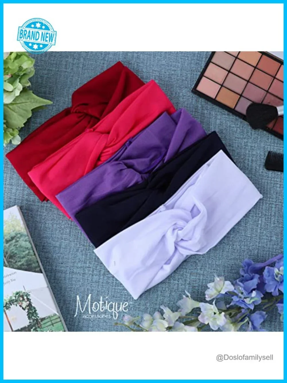 Wide Twist Turband Headwrap Hair Band for Women with Spandex